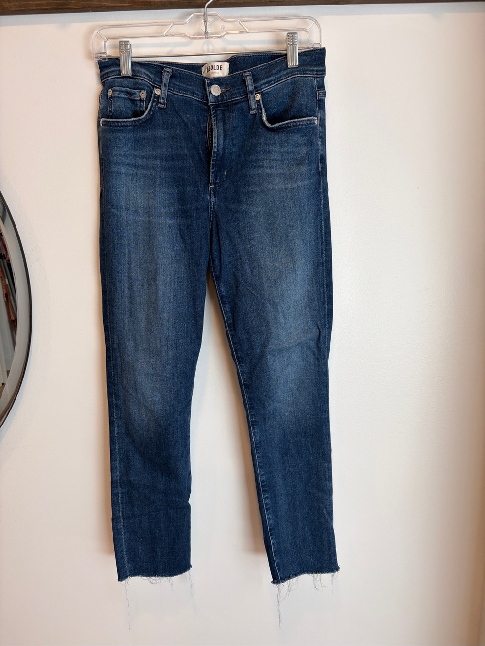 AGolde Women's Dark Blue Skinny Jeans